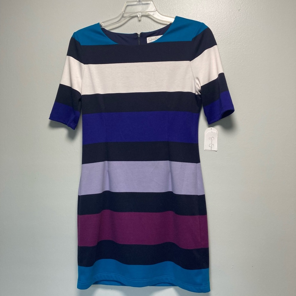 Jessica Simpson NWT Colorblock Dress 6 work Career Office Sexy